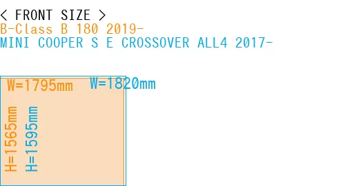 #B-Class B 180 2019- + MINI COOPER S E CROSSOVER ALL4 2017-